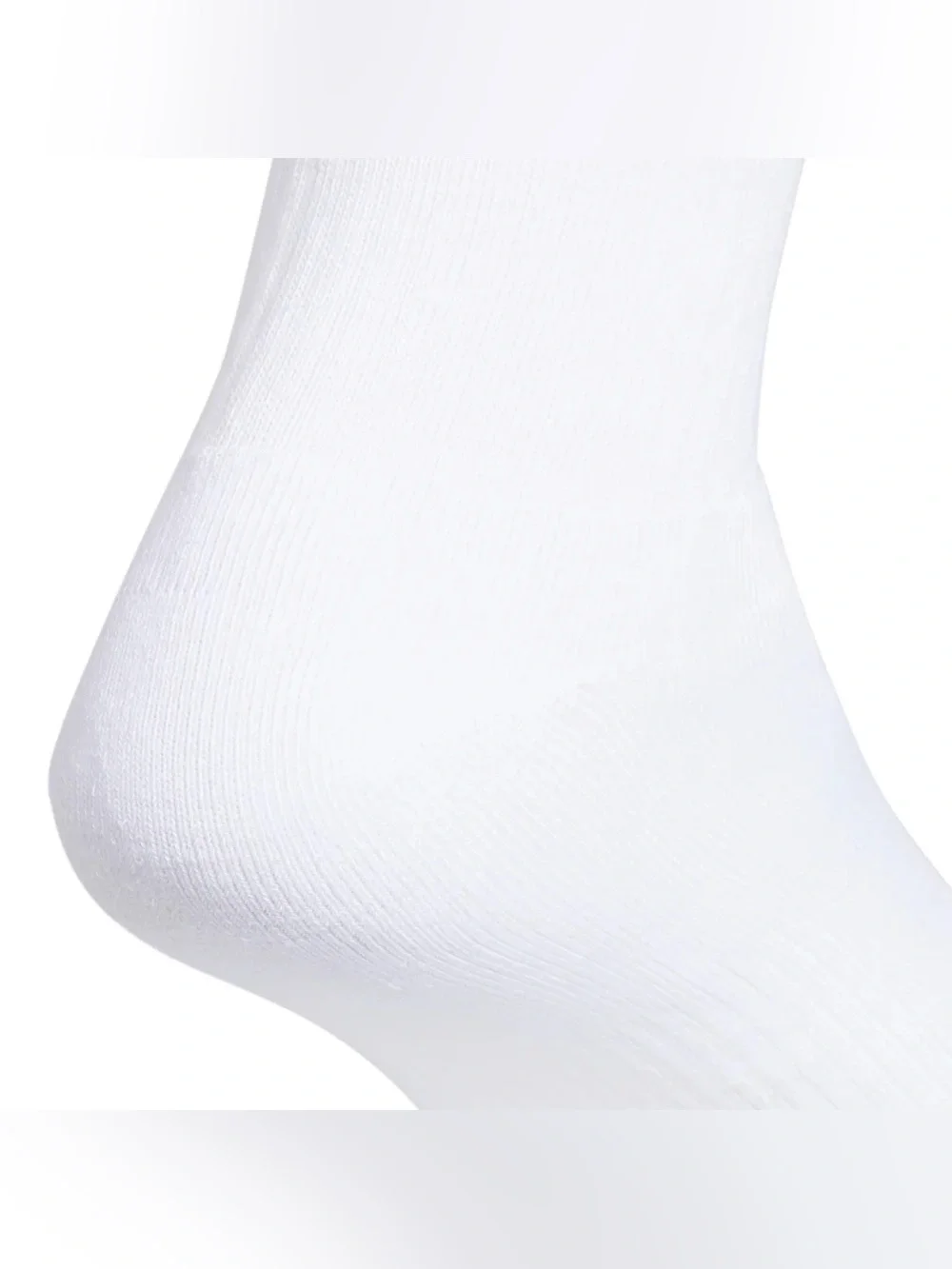 adidas Originals White Crew Socks 6-Pack with Black Trefoil